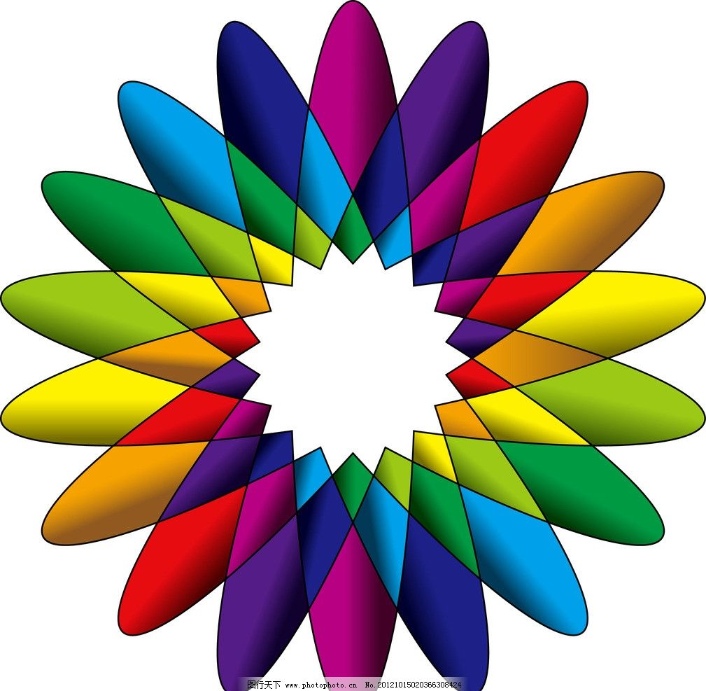 中秋节彩色花边图片