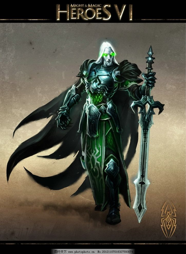 英雄无敌6墓园兵种原画 吸血鬼