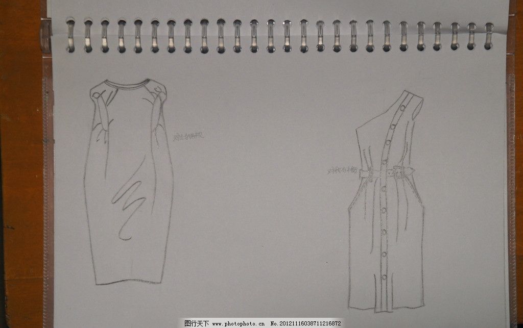 服装款式图 服装 款式 线条 美术绘画 文化艺术 摄影 350dpi jpg