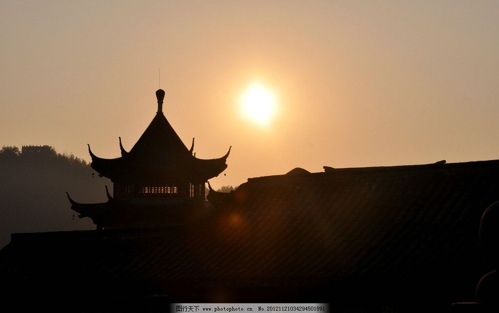 孤城落日 古城 夕阳 横店影视城 秦王宫 人文景观 旅游摄影 摄影
