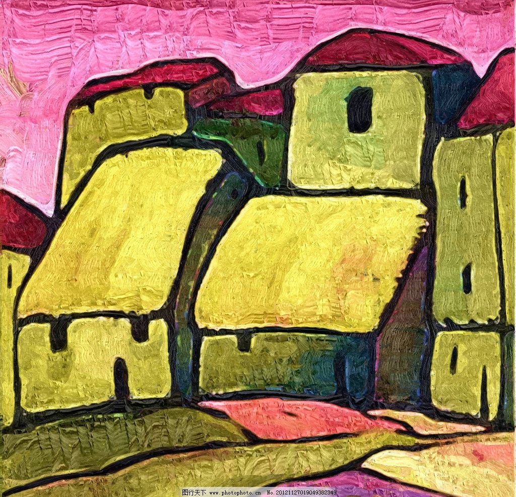 小镇 油画 装饰画 无框画 手绘 绘画 抽象画 风景画 房屋 绘画书法_观赏网 小镇 油画 装饰画 无框画 手绘 绘画 抽象画 风景画 房屋 绘画书法