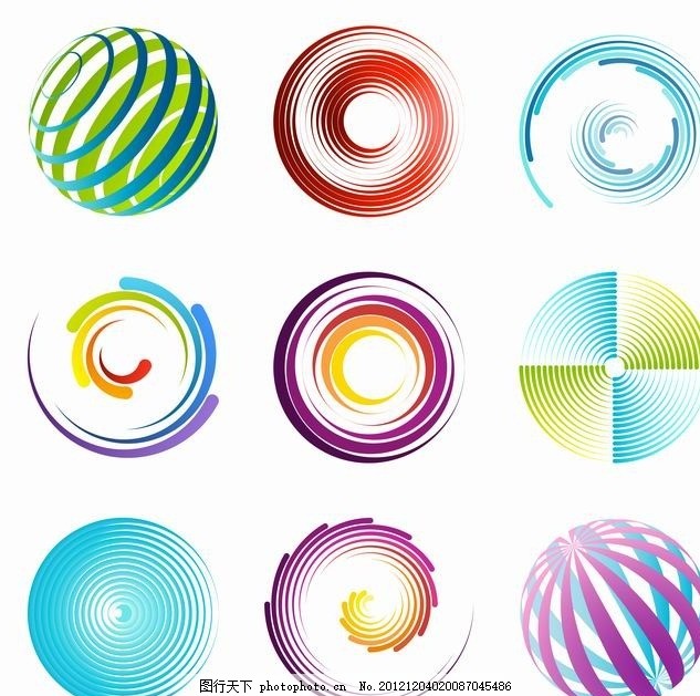 3d动感线条logo
