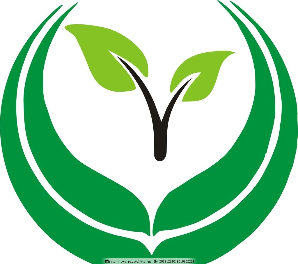 绿色环保标志矢量图logo素材_蛙客网viwik.com