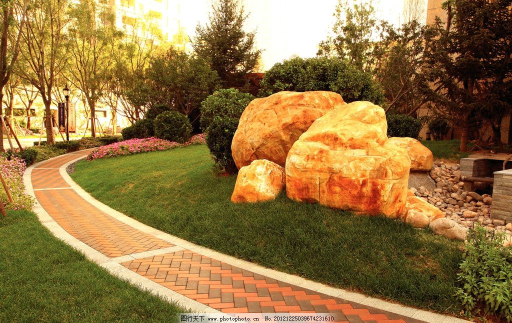 豪宅园林景观小品 法式欧式皇家园林景观 豪宅美景 别墅园林意境图