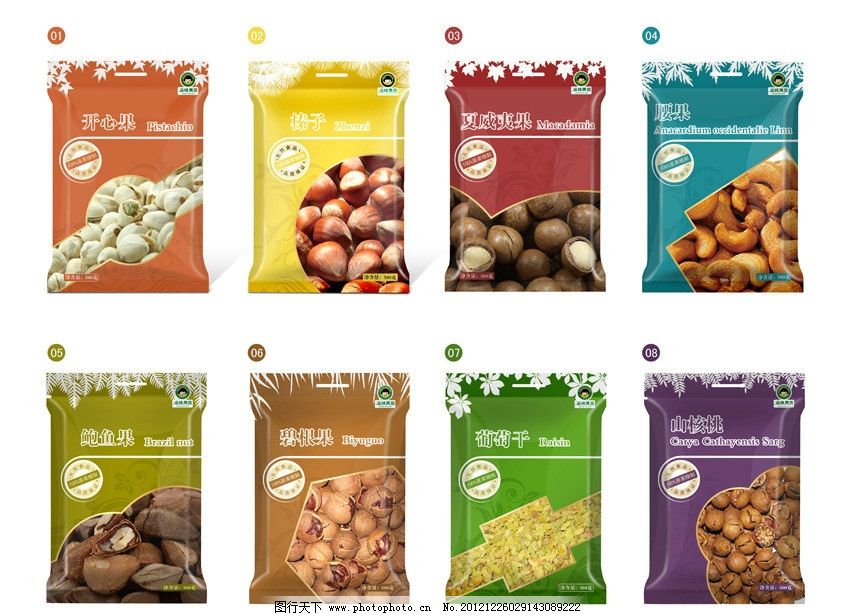 干果包装 (展开图)图片
