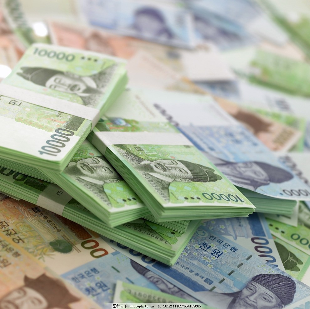 韩元韩币图片_金融货币_金融科技-图行天下素材网